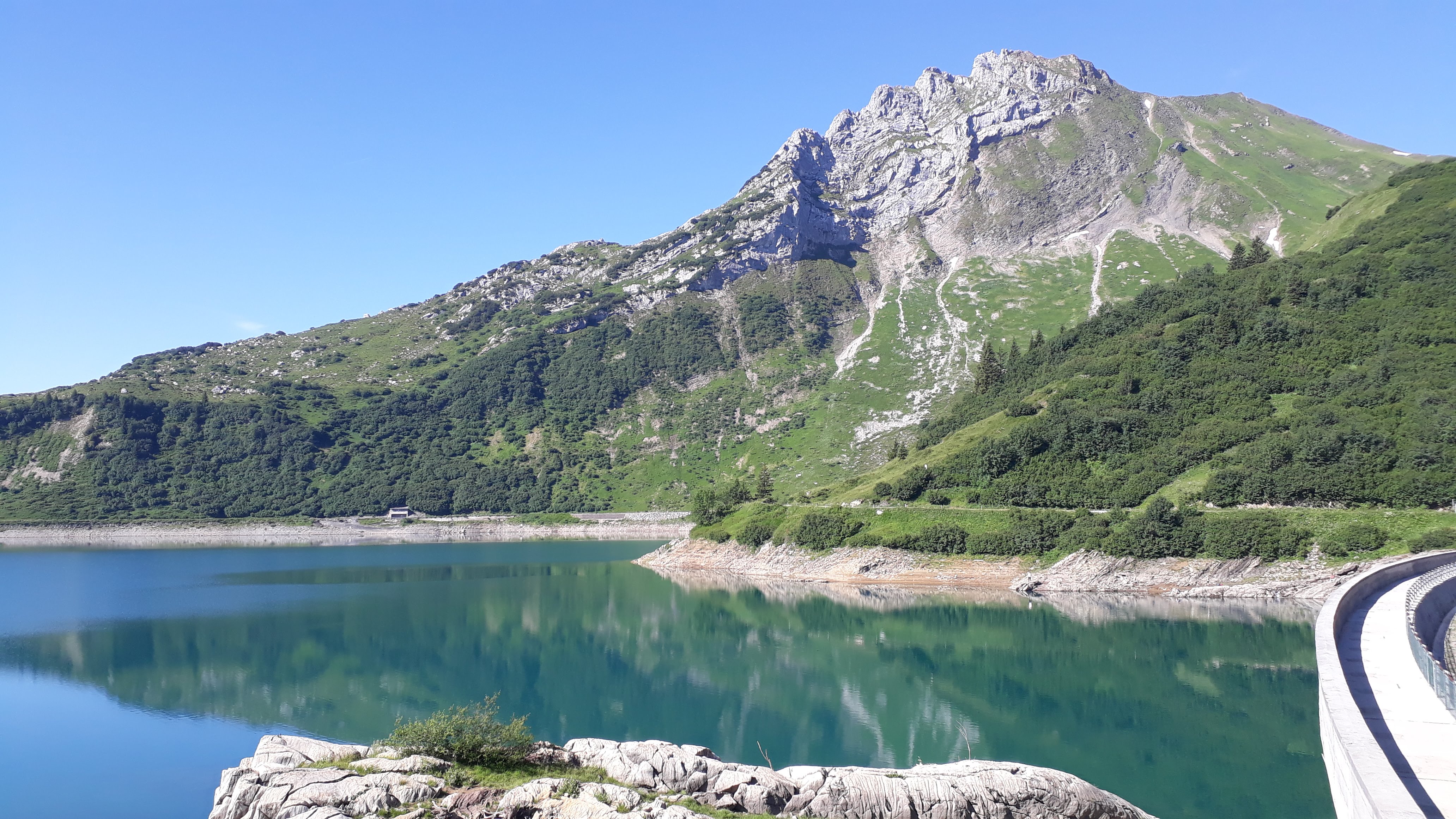 Aussicht Lechquellengebirge, Alpenlandschaft